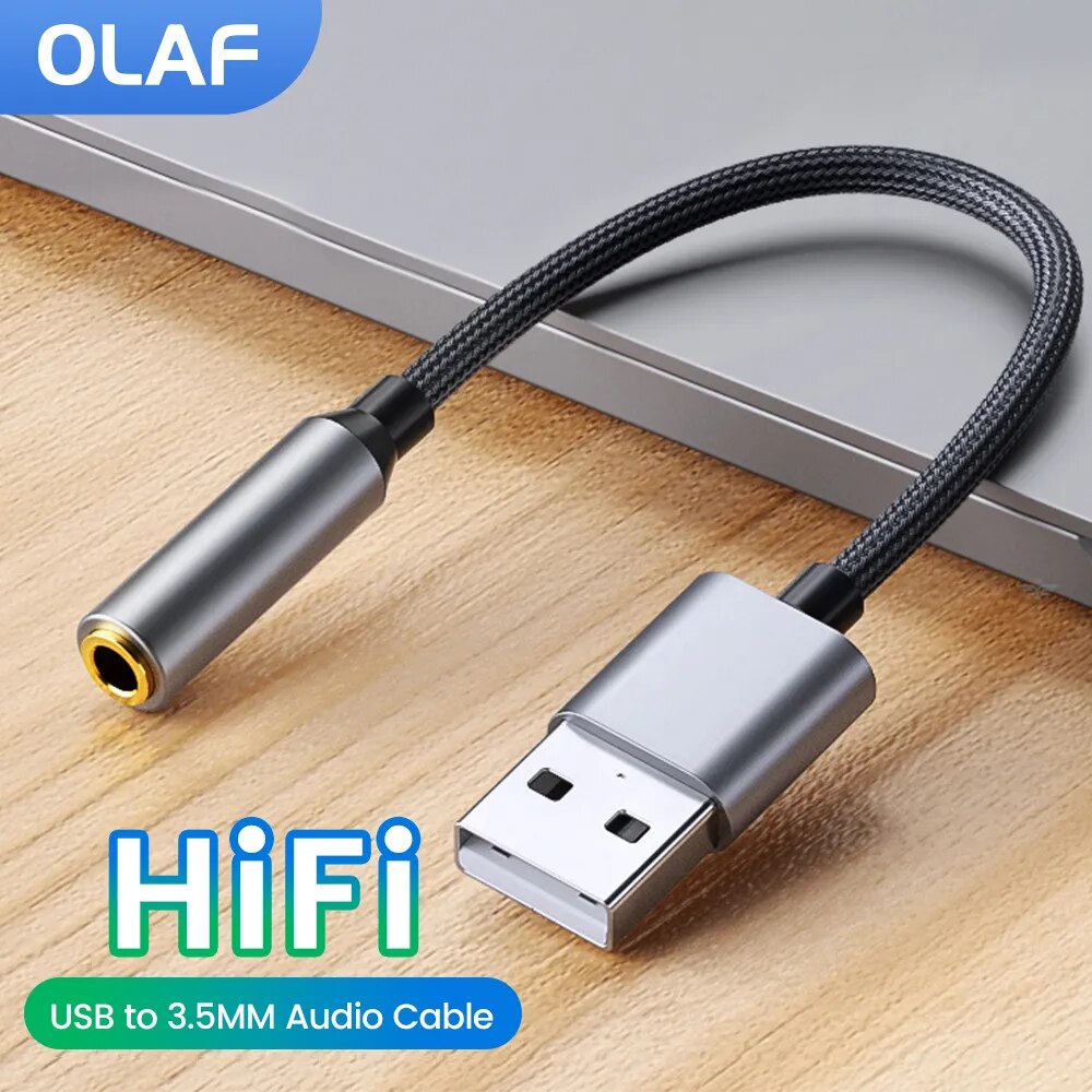 USB to 3.5mm  ̺, USB , 2-in-1  ī ,  ̺  , ڵ  Ʈ ޴